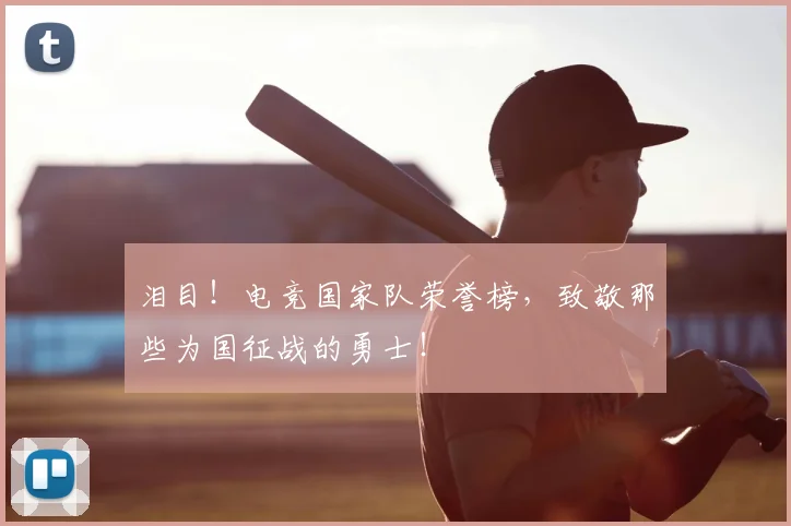 泪目!电竞国家队荣誉榜,致敬那些为国征战的勇士!
